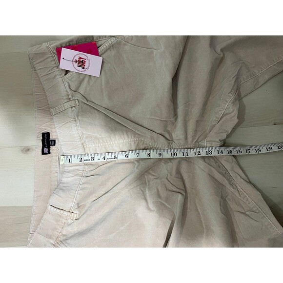 NEW Juicy Couture Plus Size 20W Blush Nude Elastic Waist Skinny Corduroy Pants - Picture 9 of 12